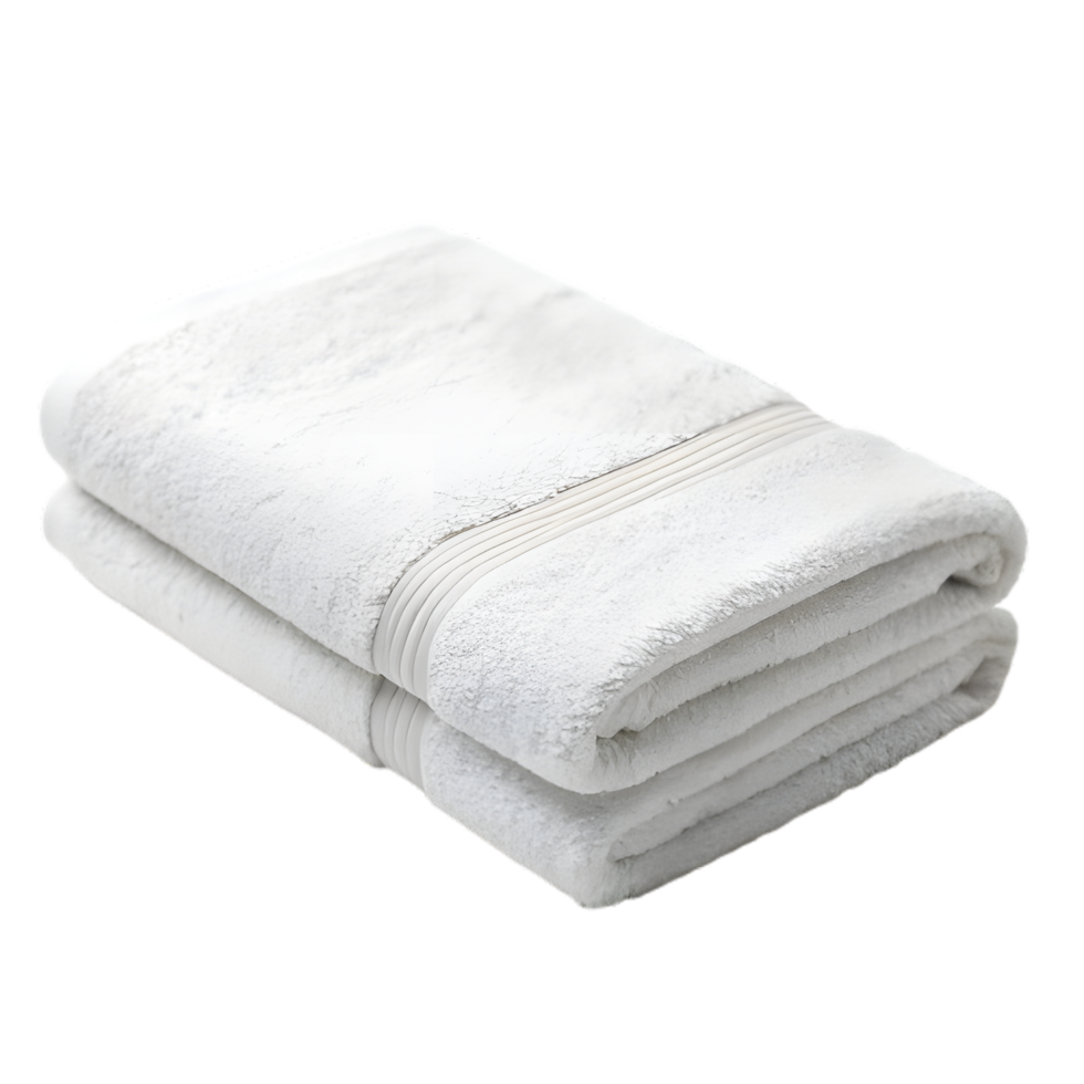 folded towel on transparent background png