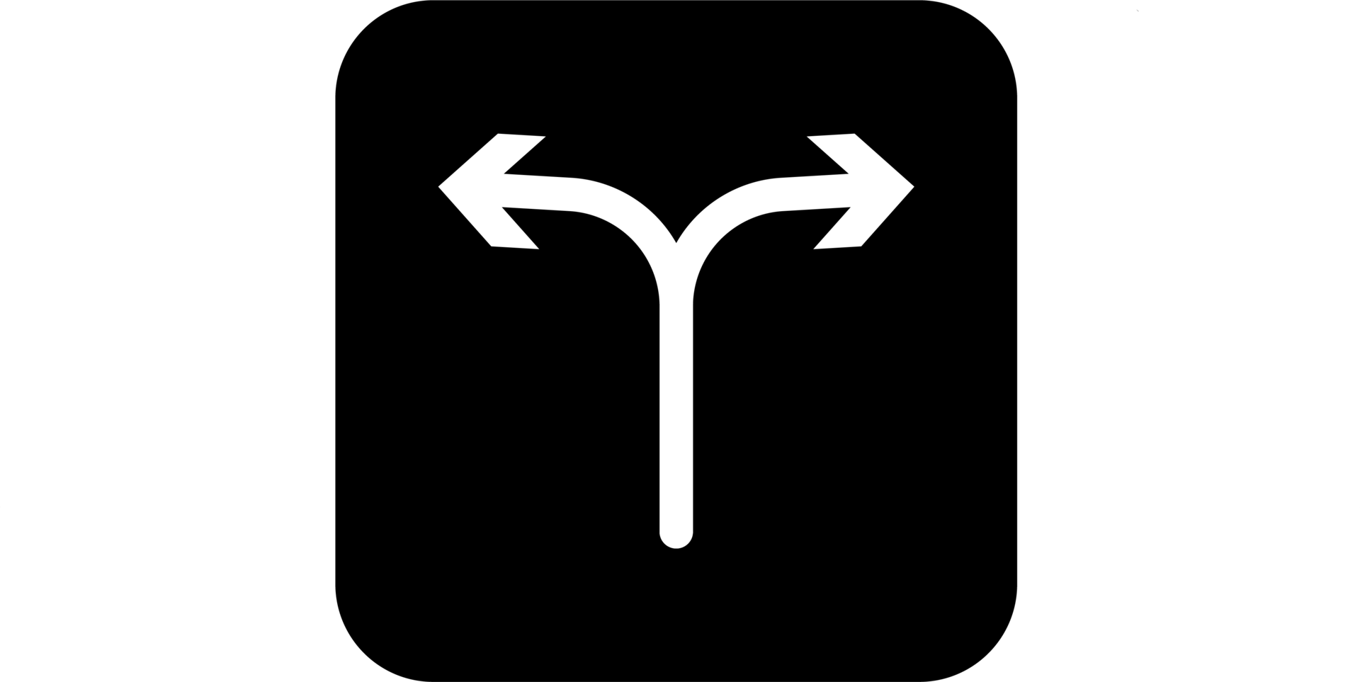 a black and white arrow pointing in the opposite direction png