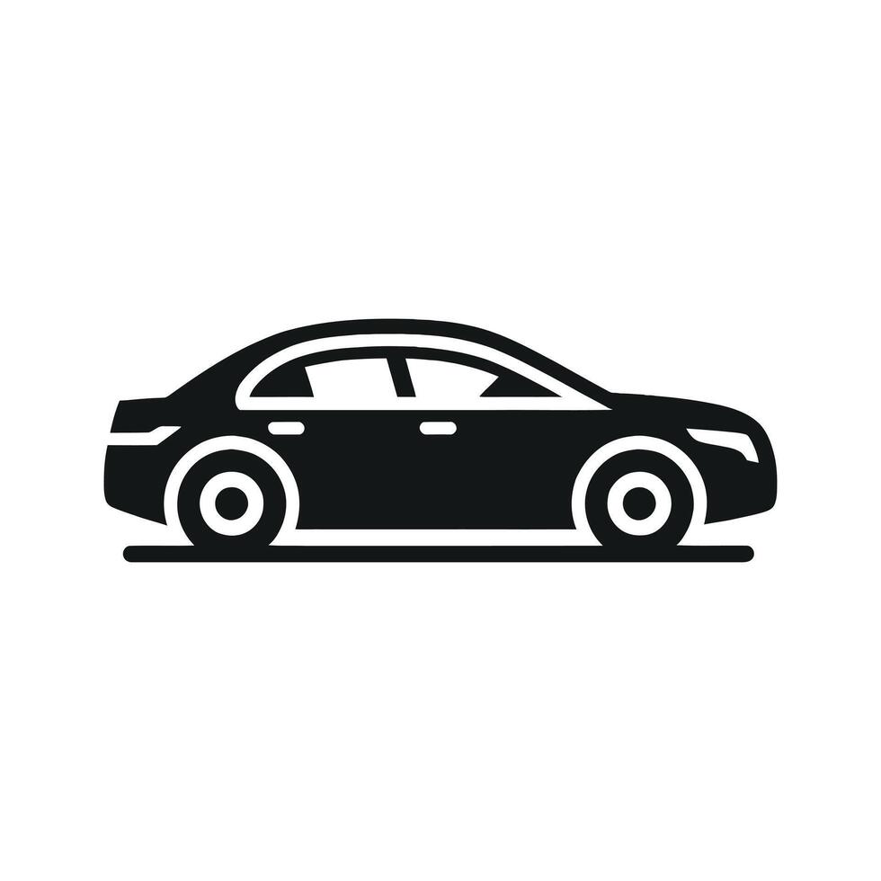 car icon isolated on white vector