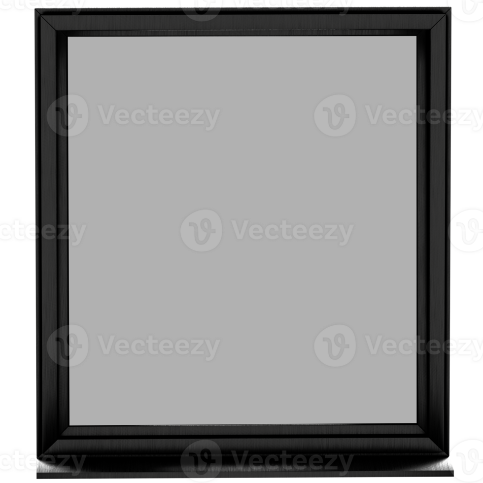 Render black tilt turn window open with transparent background png