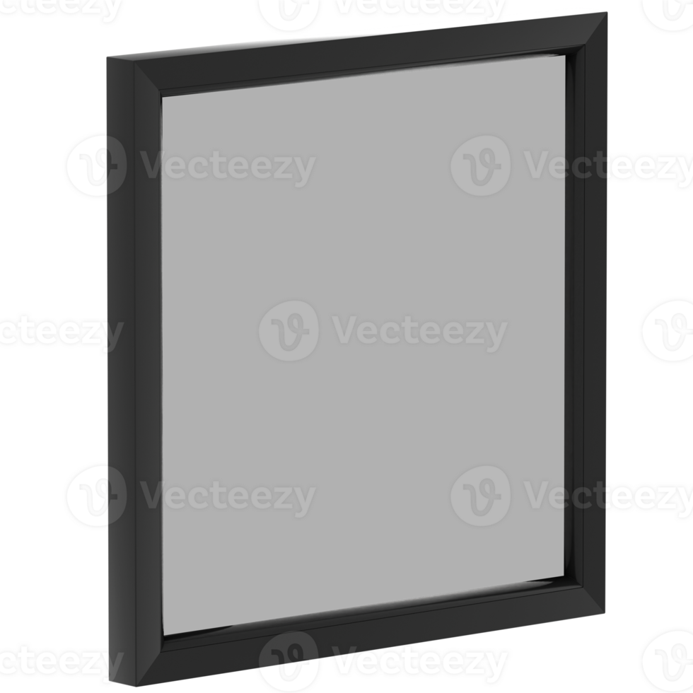 3d render black tilt turn window open with transparent wallpaper png