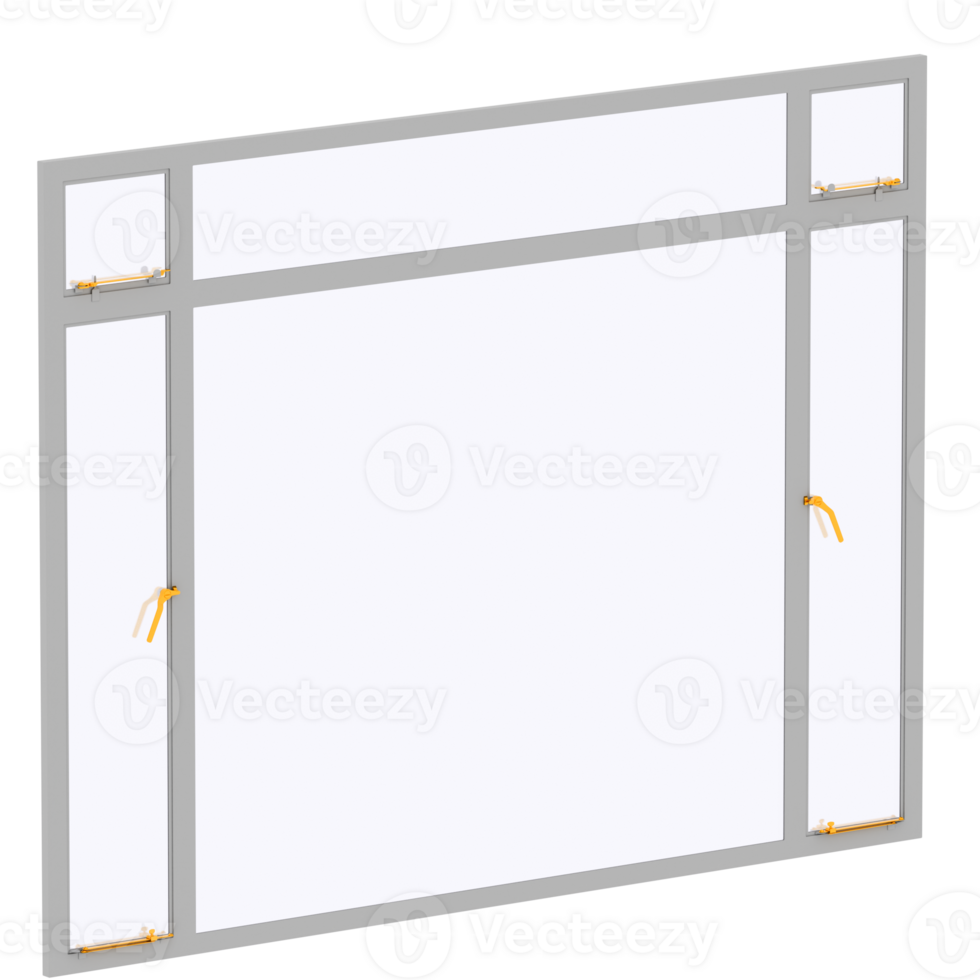 Render large window with transparent background png