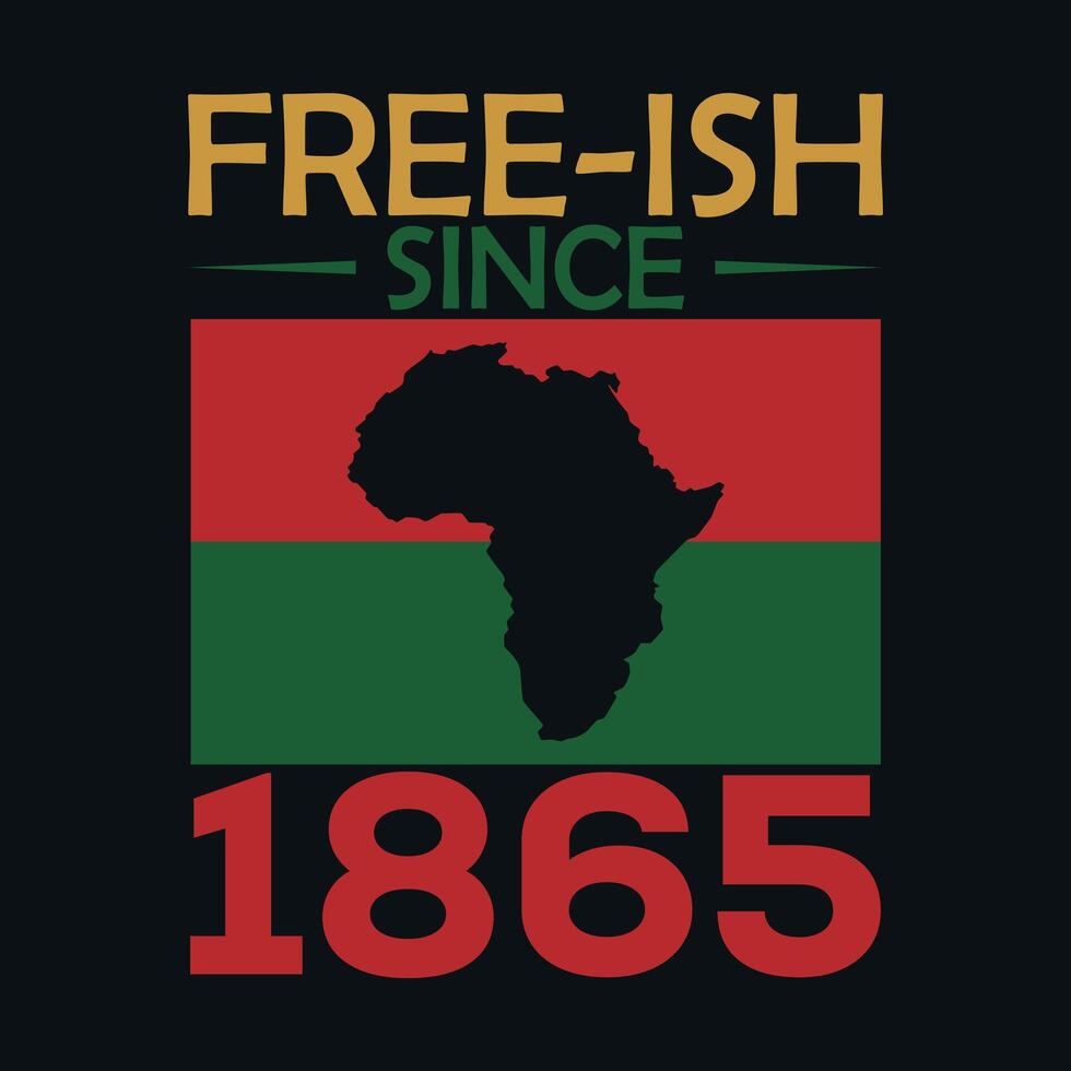 Juneteenth Celebrate Freedom African American Pride Design. vector