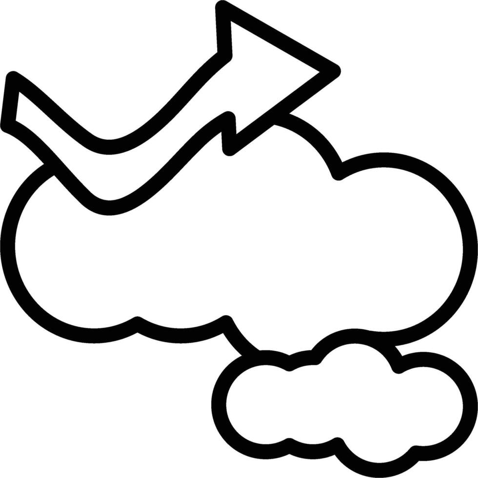 cloud motion icon vector