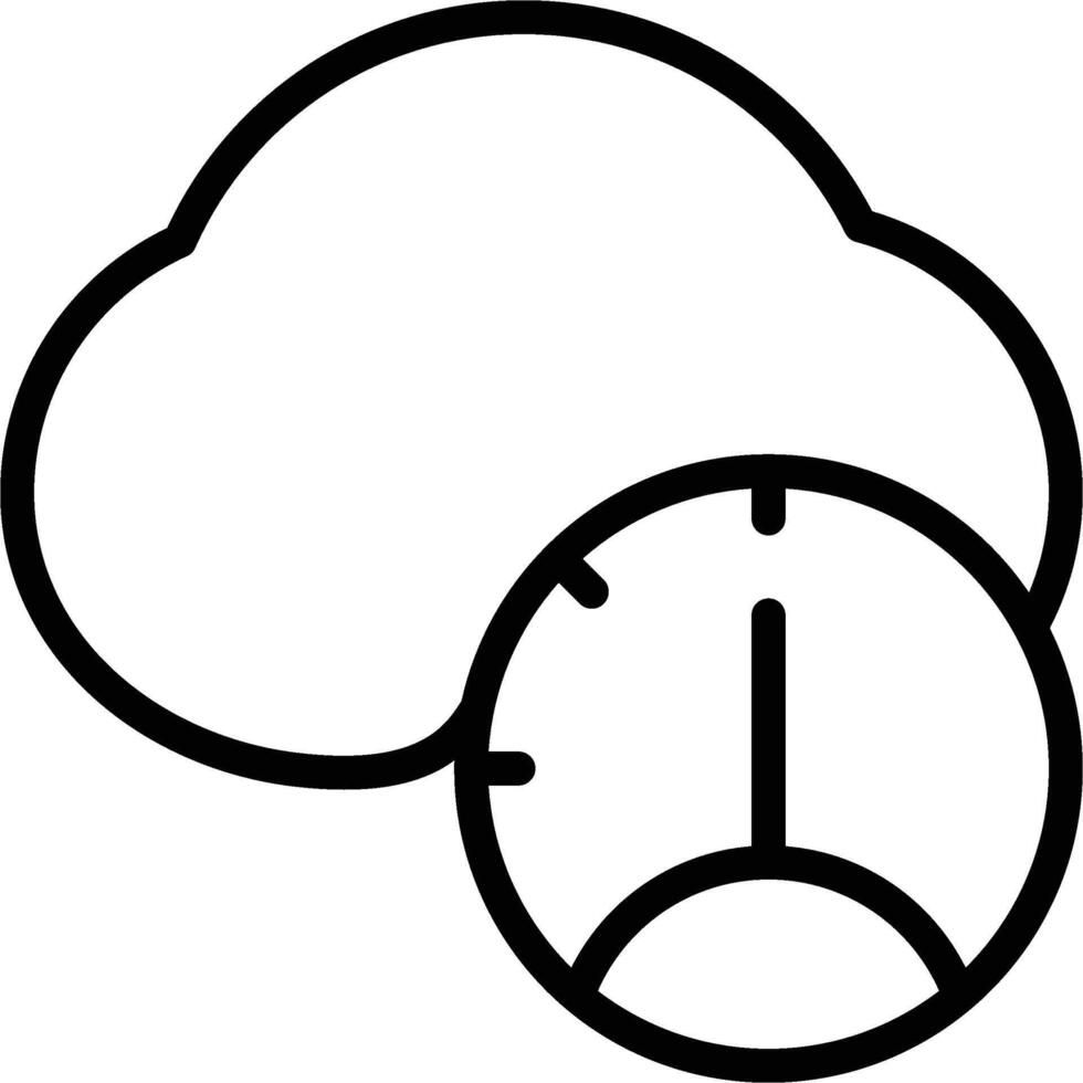 cloud velocity icon vector