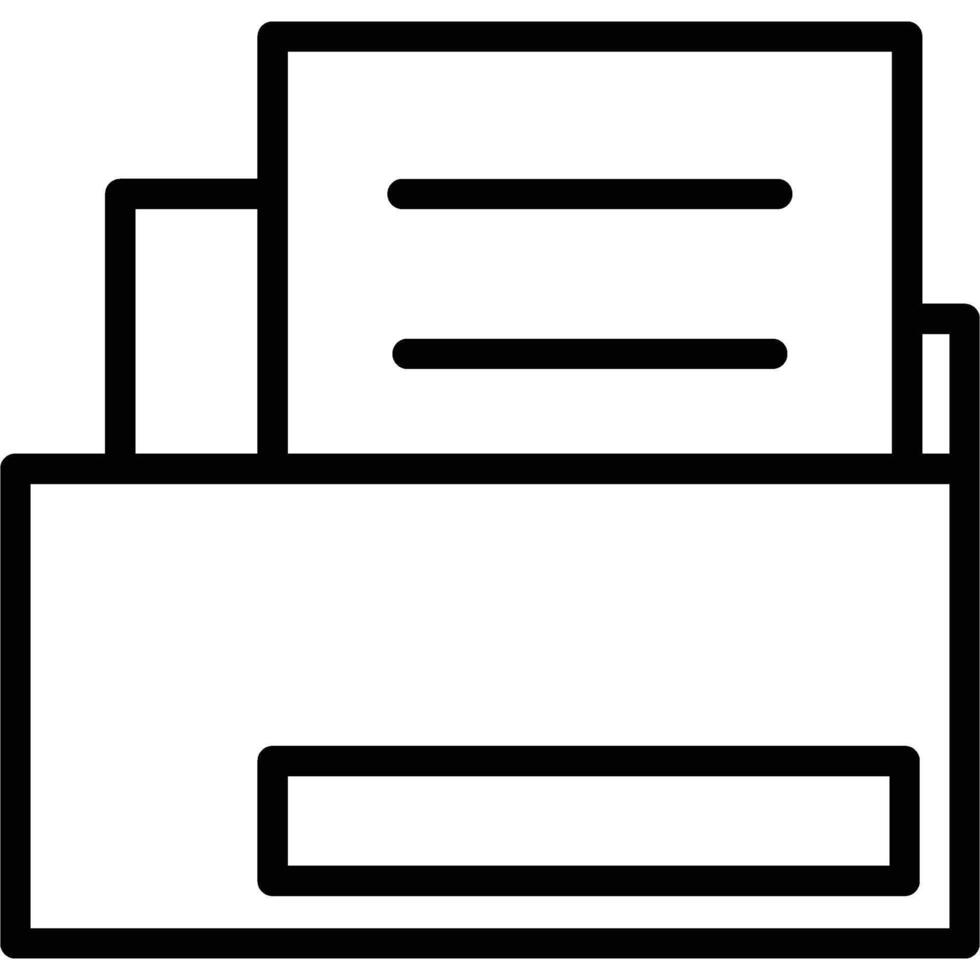 archive icon outline vector