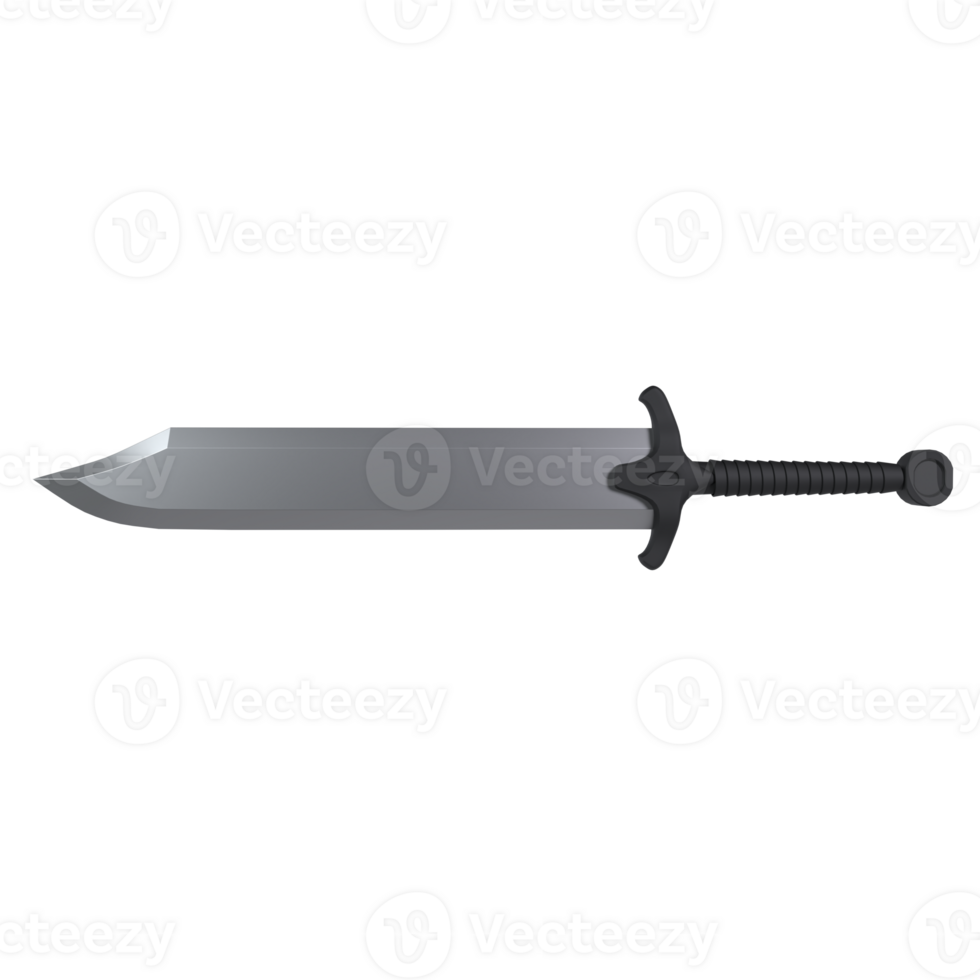 Big Sword isolated on transparent png