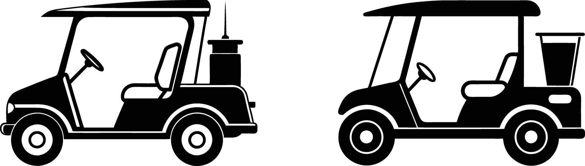 Golf cart clip art vector