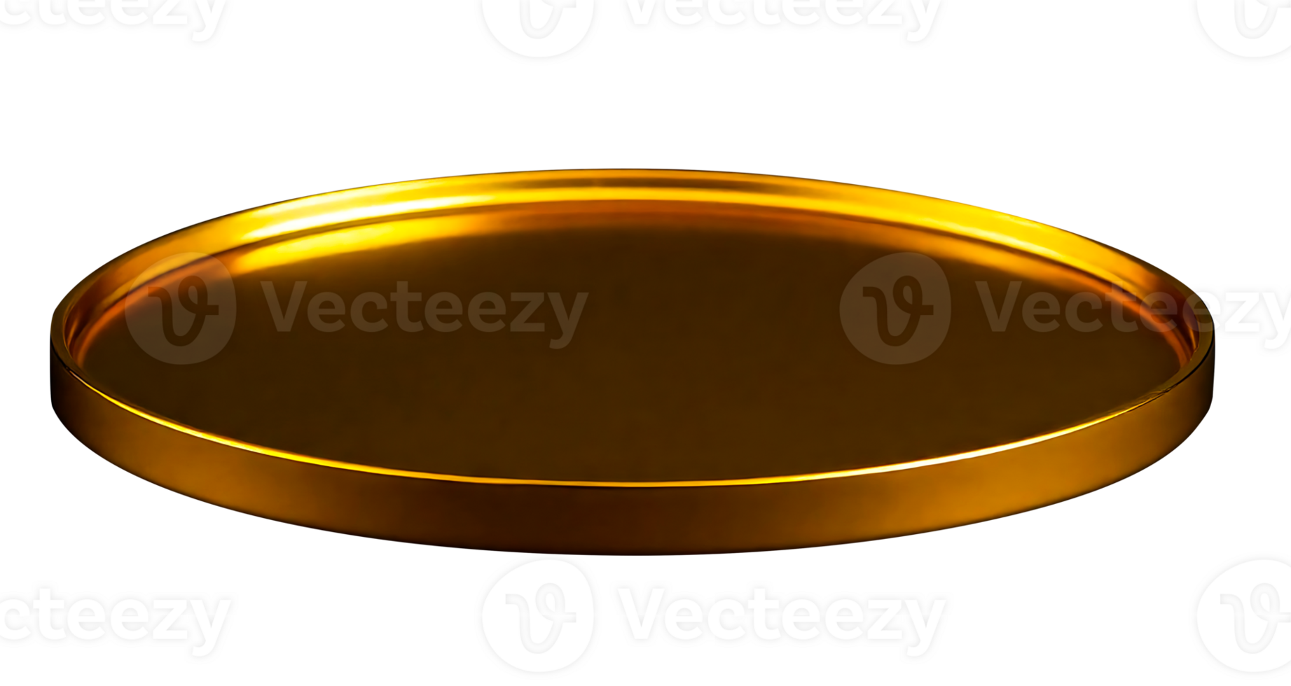 shiny round gold plate for dining decoration and food arrangement perfect for decorative displays, easy integration png
