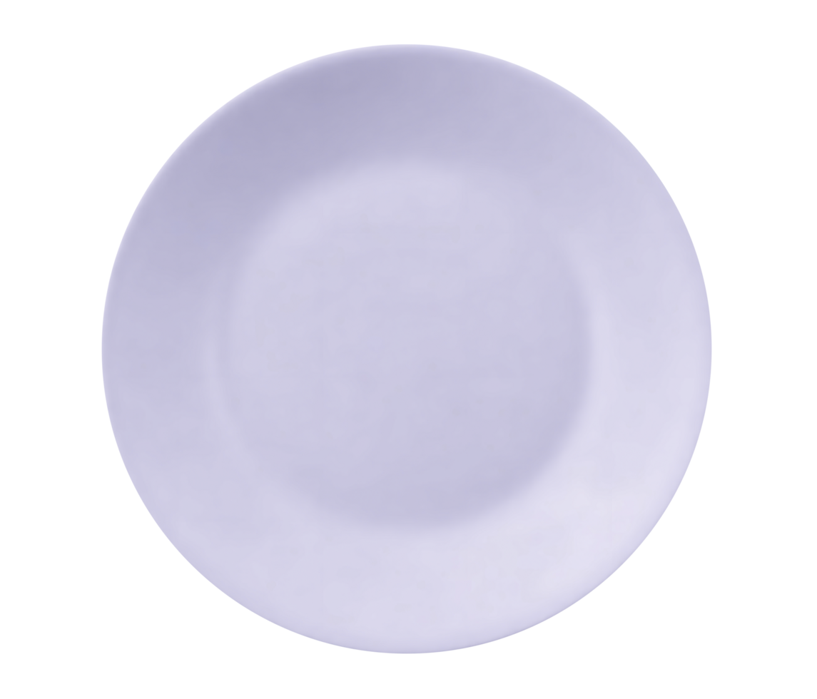 Elegant and versatile white round plate with glossy finish for minimalist dining and presentations png