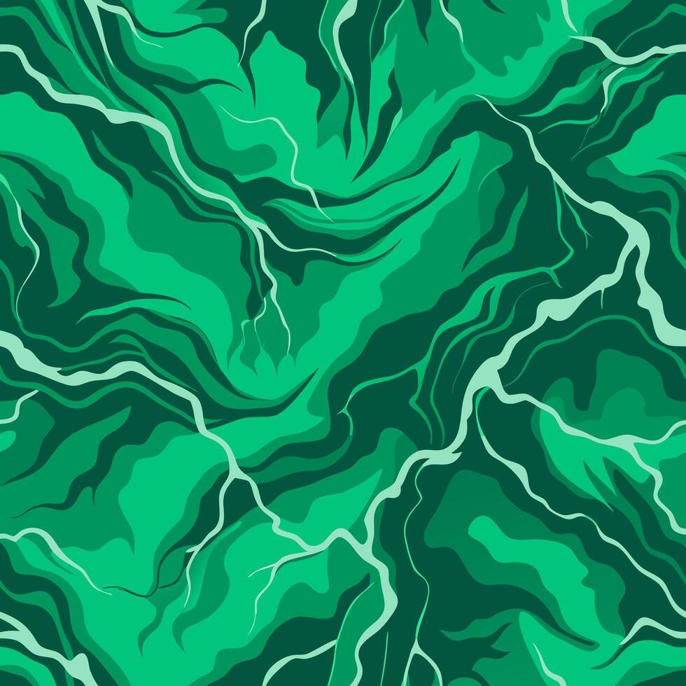 Green marble seamless pattern vector