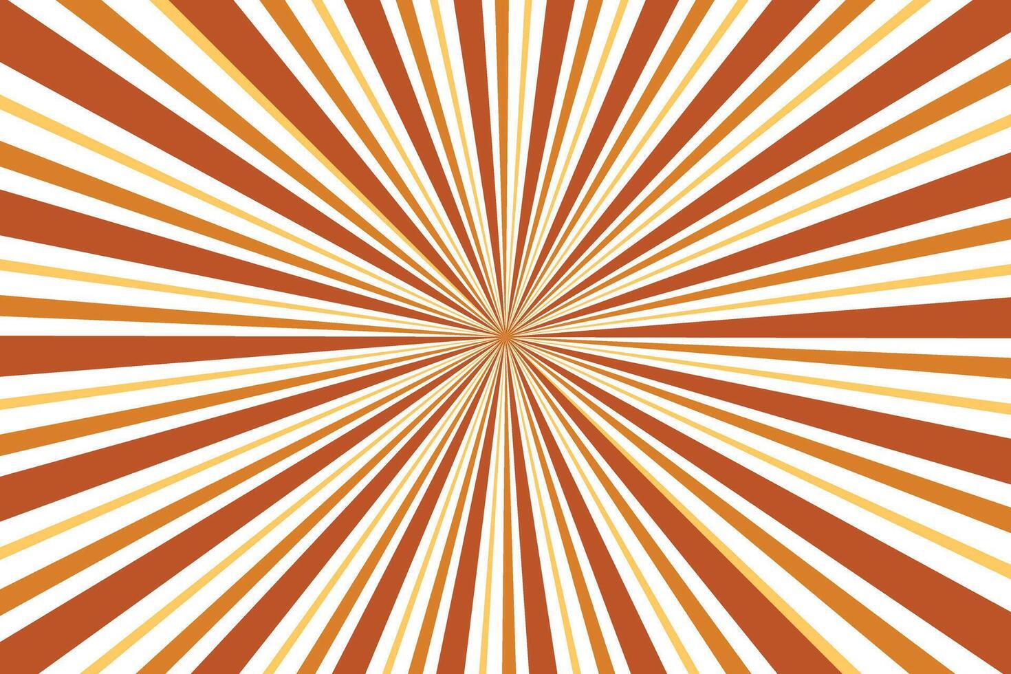 simple abstract lite dark orange brown cream color sunburst line pattern creative geometric monochrome circle sunburst line pattern that can be used as a background or texture retro sunburst design vector
