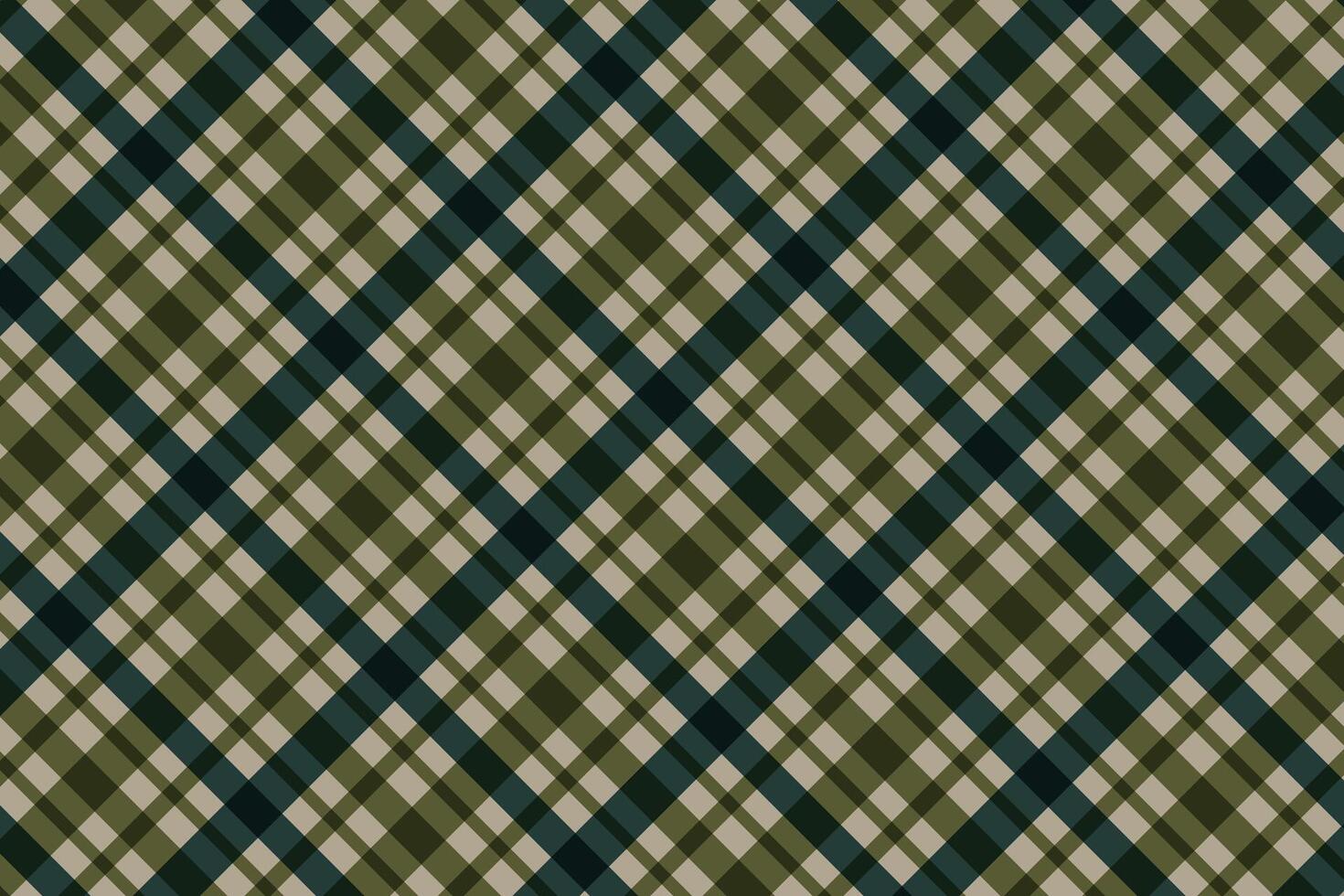 simple abstract sea green and olive color daigonal line plaid pattern soft creative geometric smooth texture plaid check tartan gingham pattern that can be used as a background or texture vector