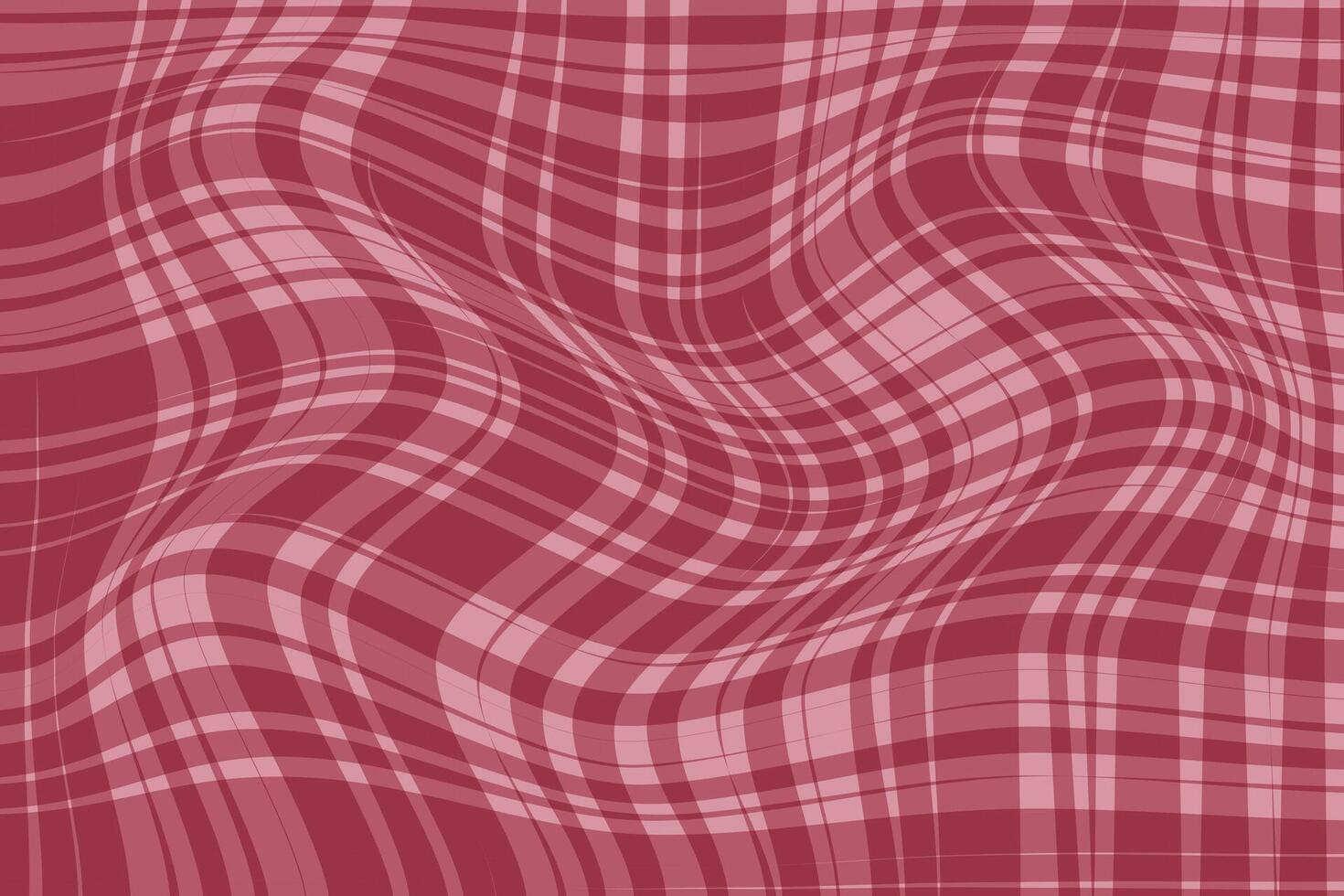 simple abstract onion color thin to thick wavy distort plaid check tartan gingham line pattern wavy plaid texture vector