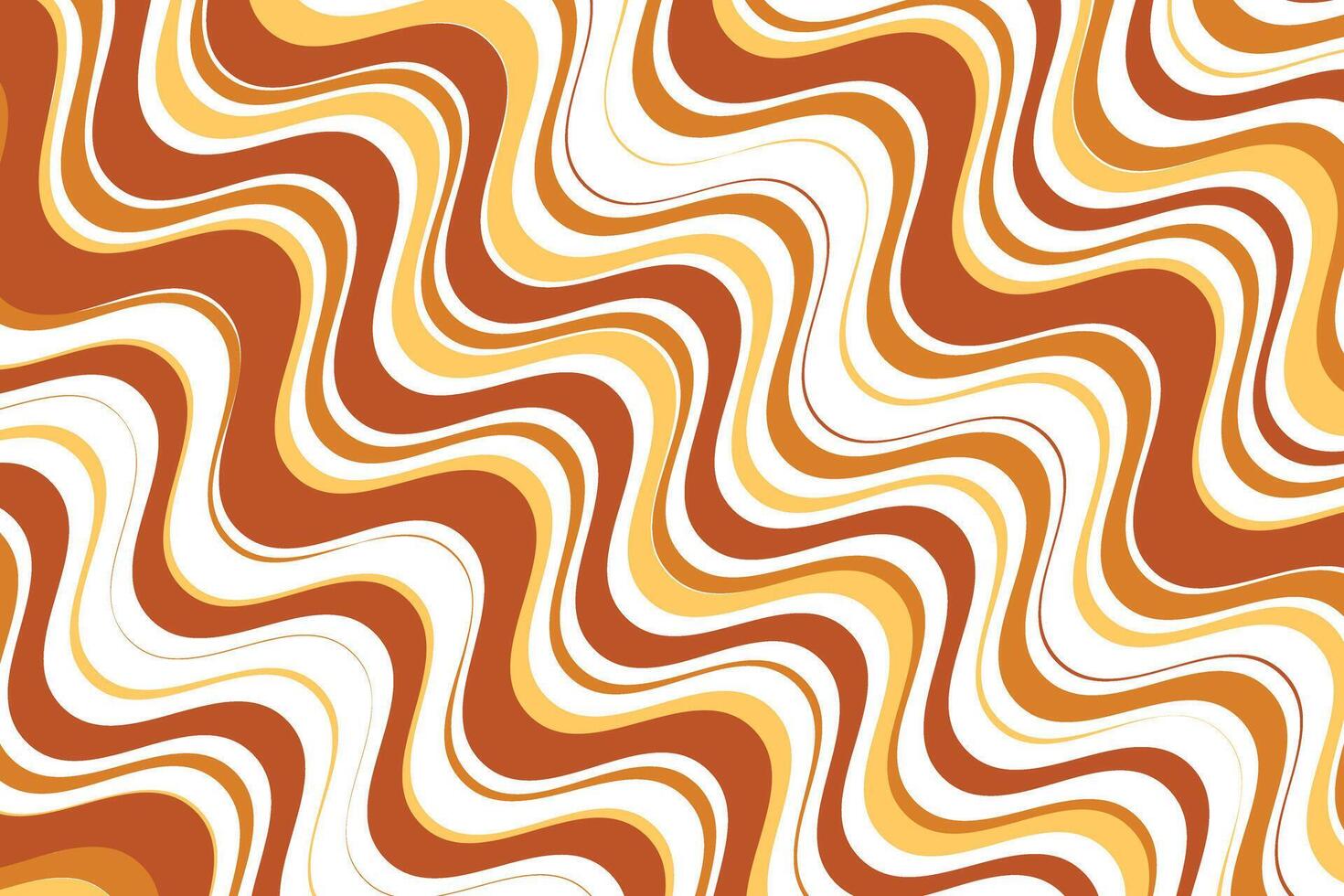simple abstract lite dark orange brown cream color thin to thick smooth diagonal zig zag line pattern retro wavy lines pattern vector