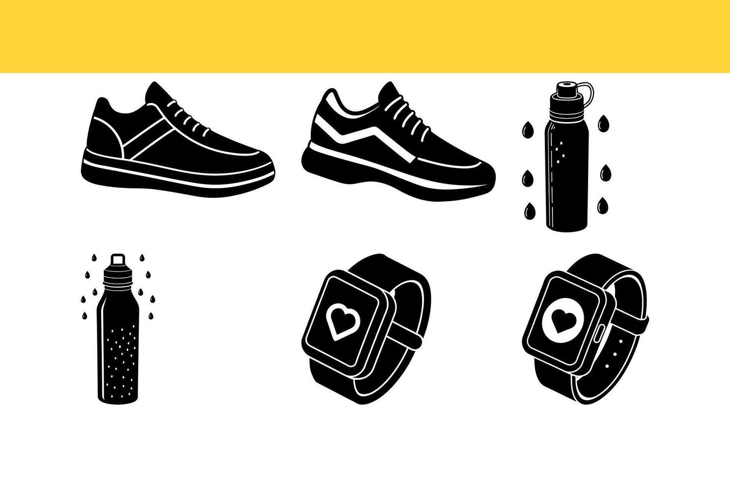 Active Lifestyle Essentials Icon Set vector