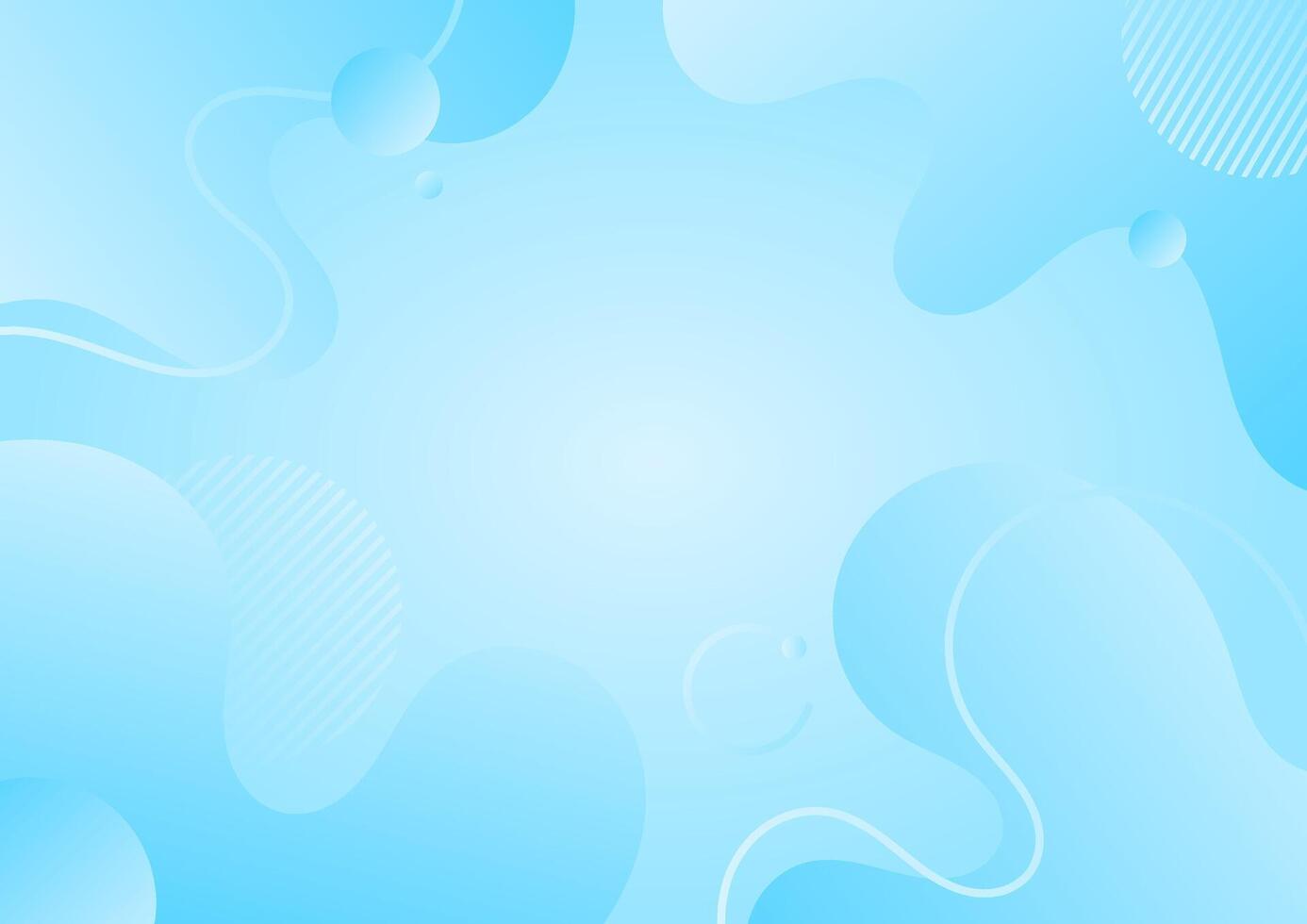 abstract blue background with waves and bubbles vector