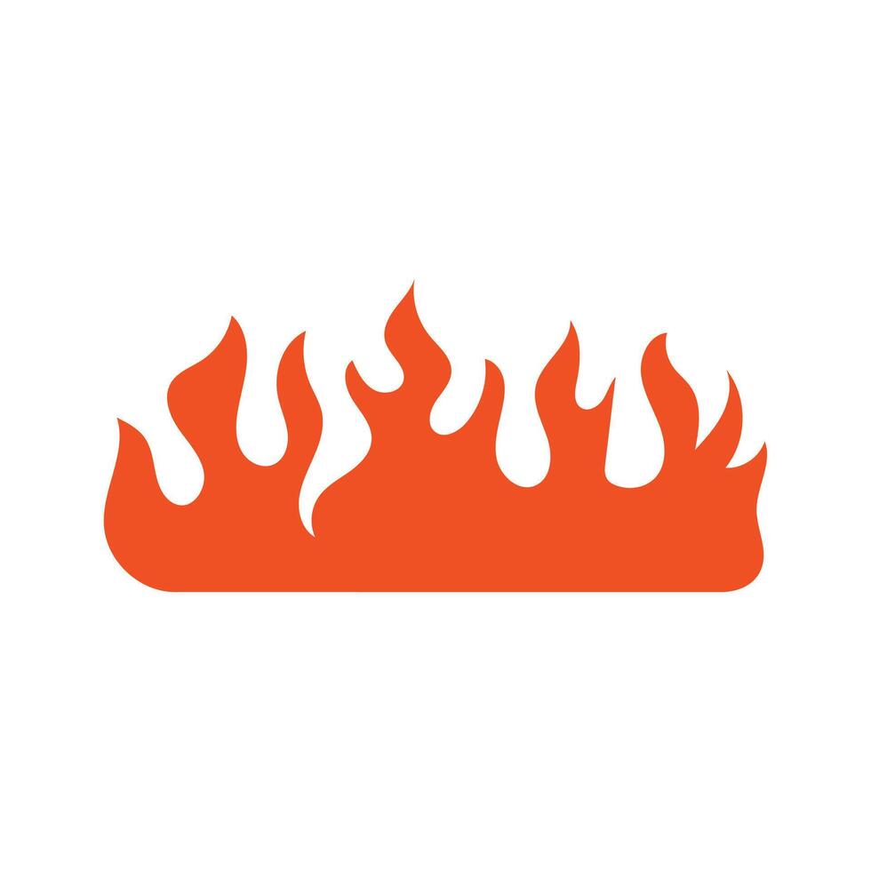 A fire icon on a white background vector