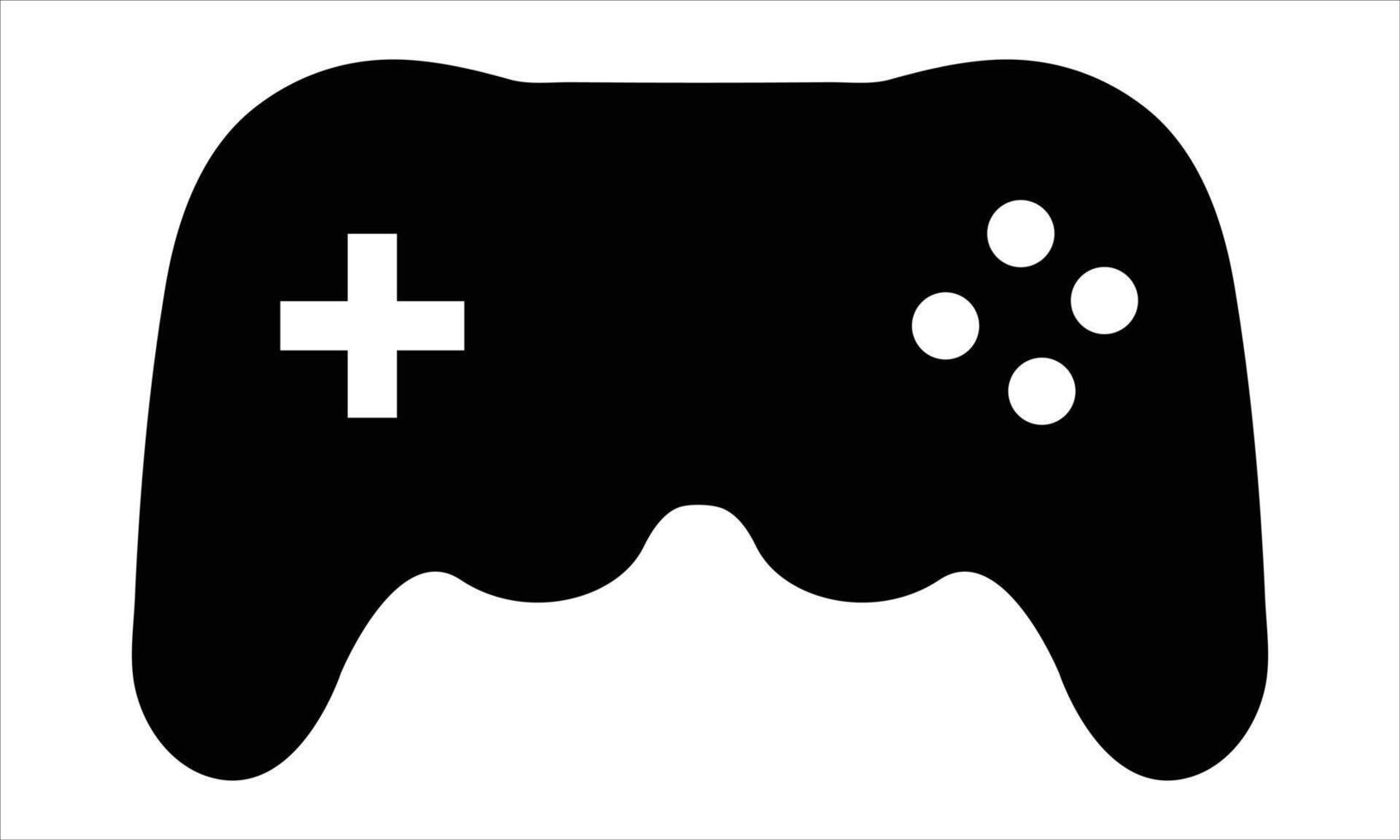 Game controller silhouette icon vector