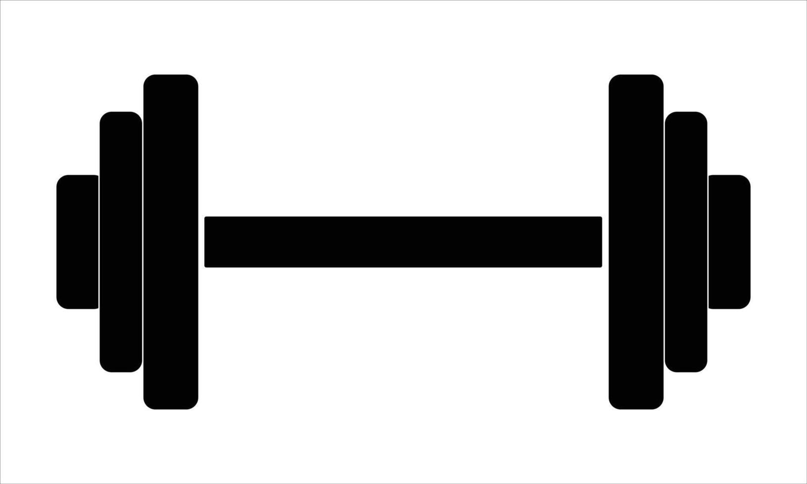 Illustration of a dumbbell vector