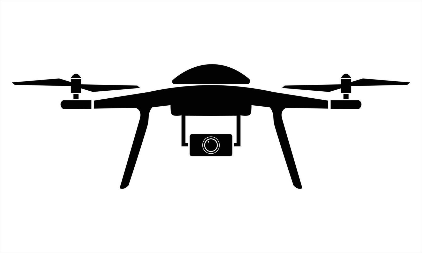 Silhouette of a drone vector