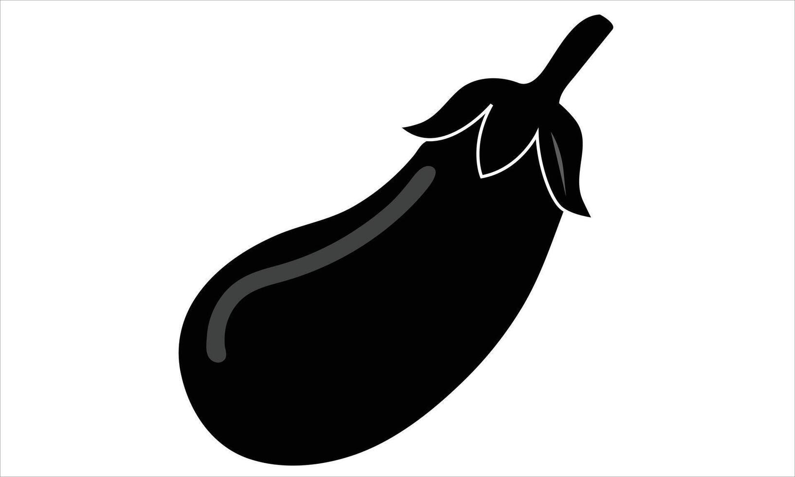 Eggplant Illustration on white background vector