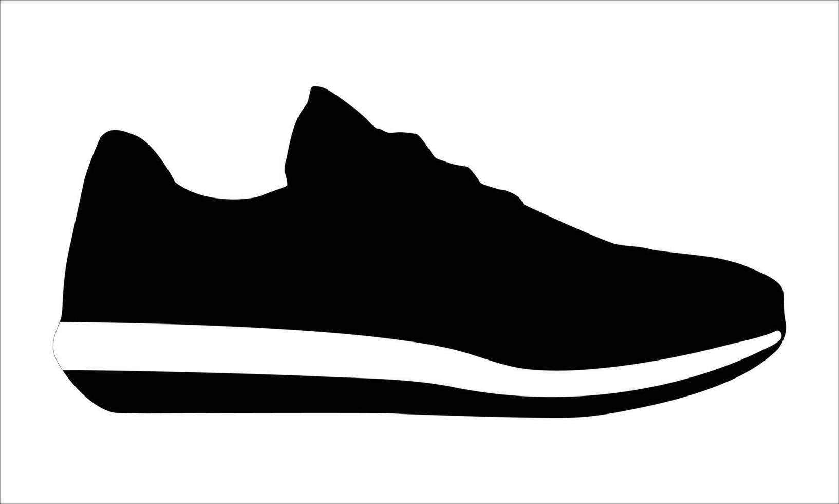 Shoe Shapes Silhouette vector
