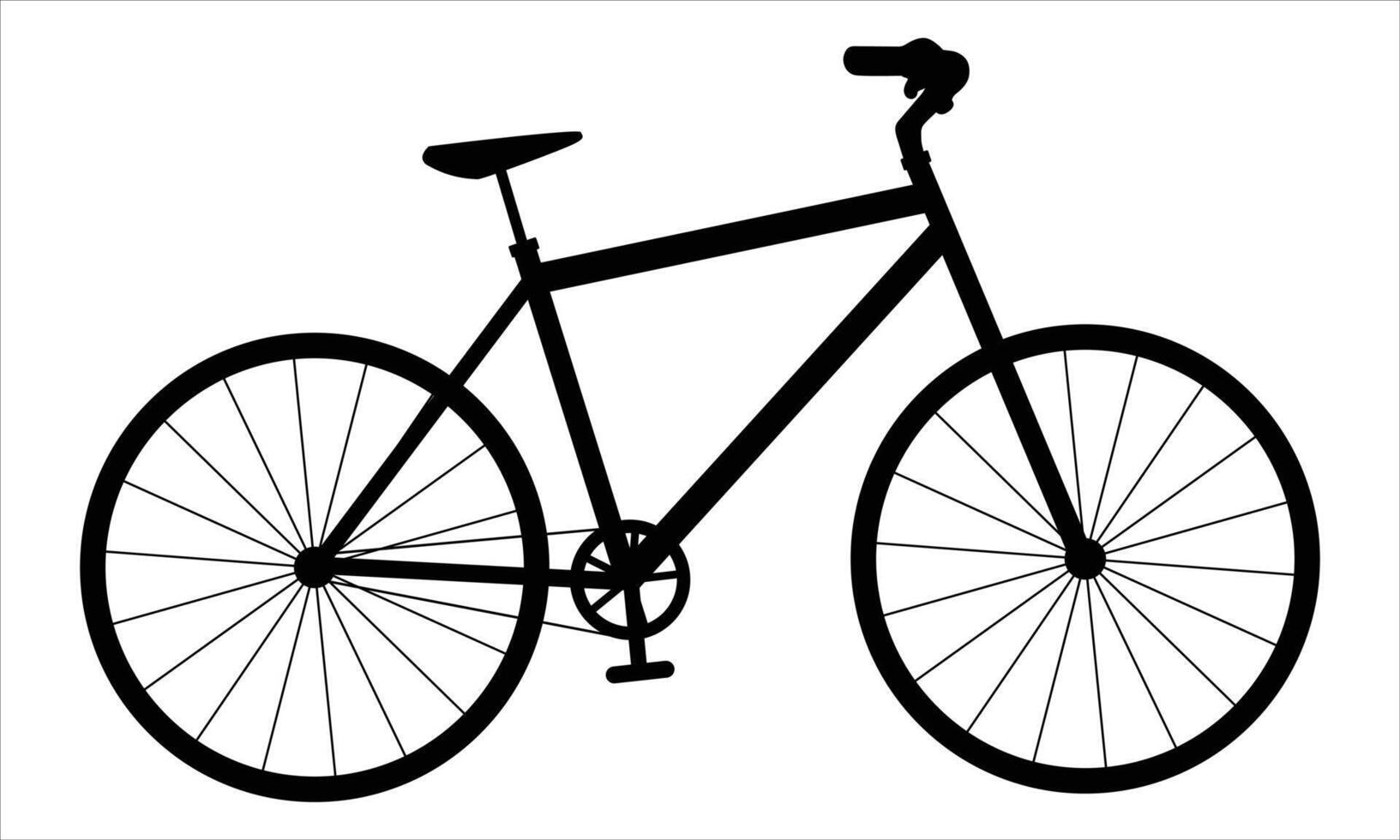 Bicycle Illustration on white background vector