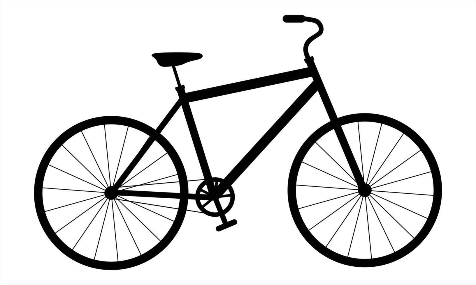 Bicycle black icon vector