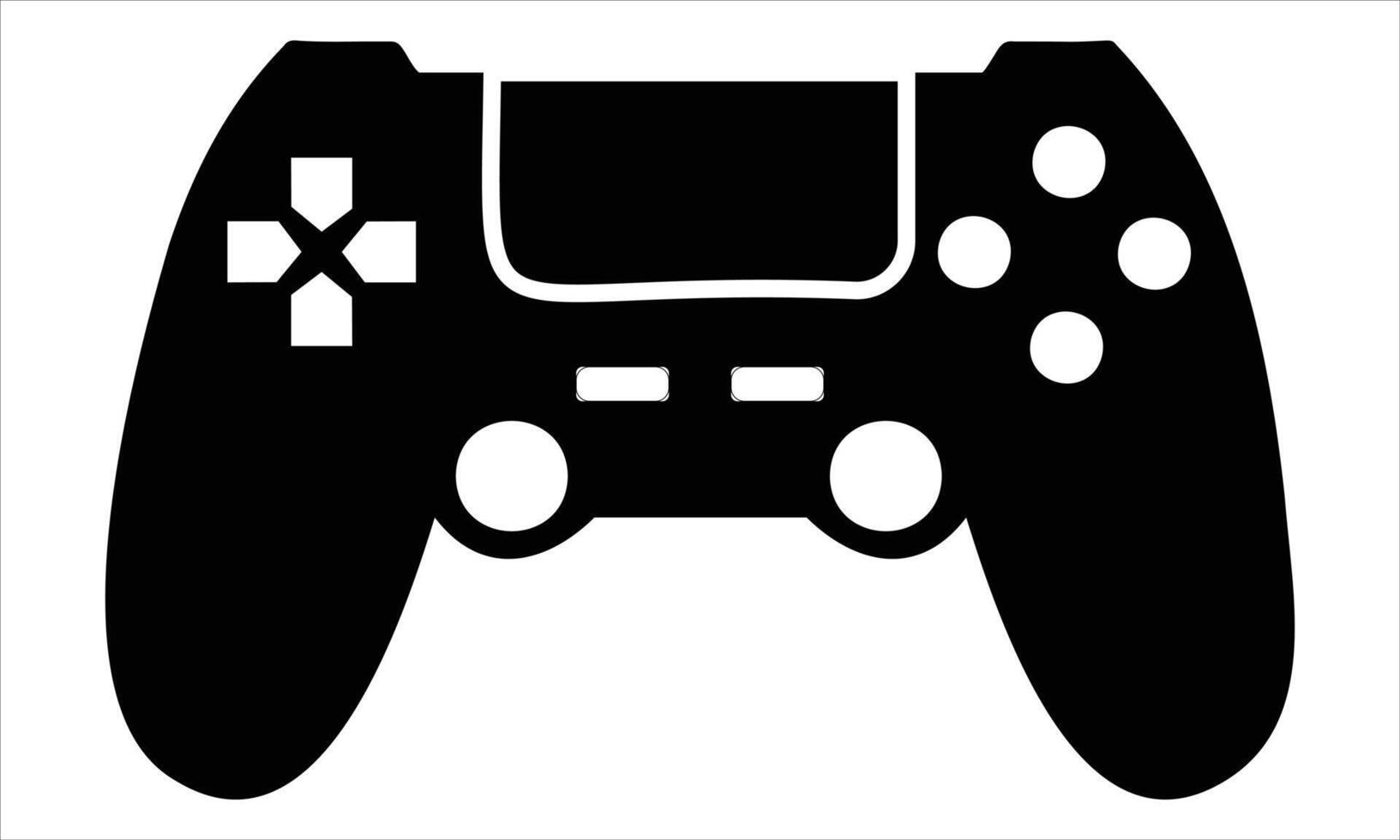 Game controller silhouette Illustration vector