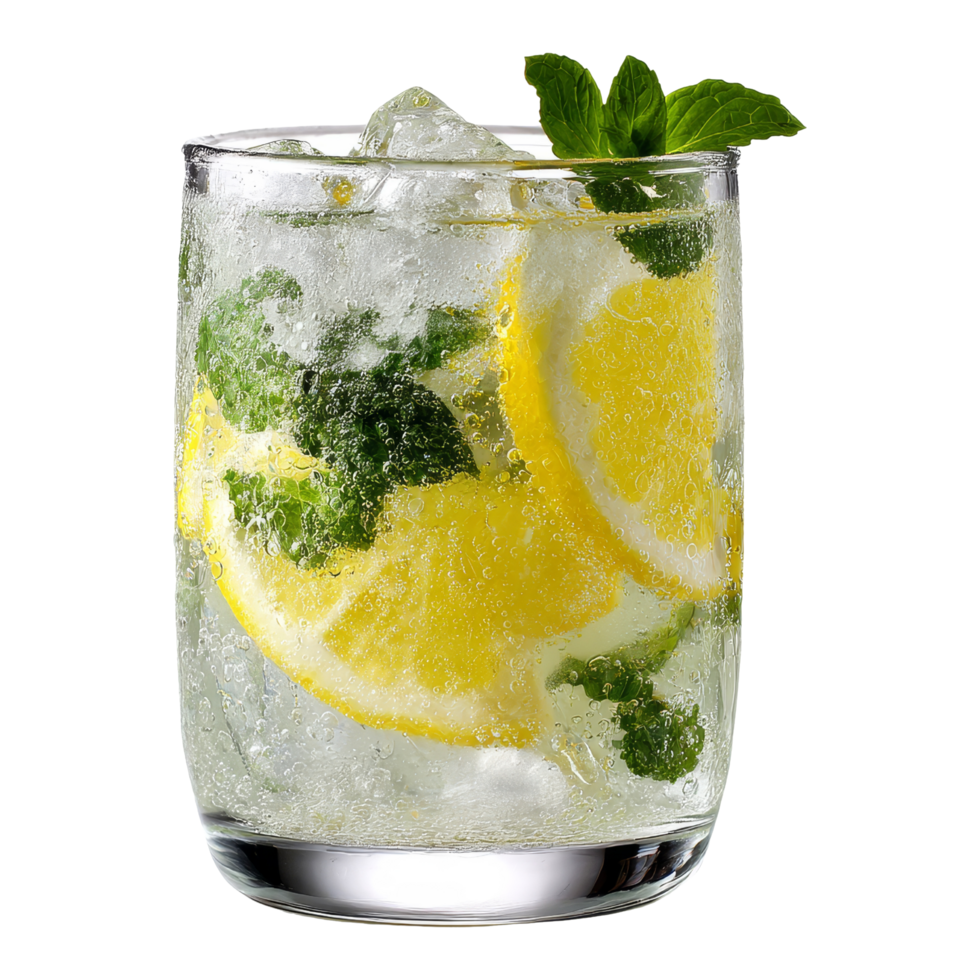 Relaxing mint lemonade refreshment png
