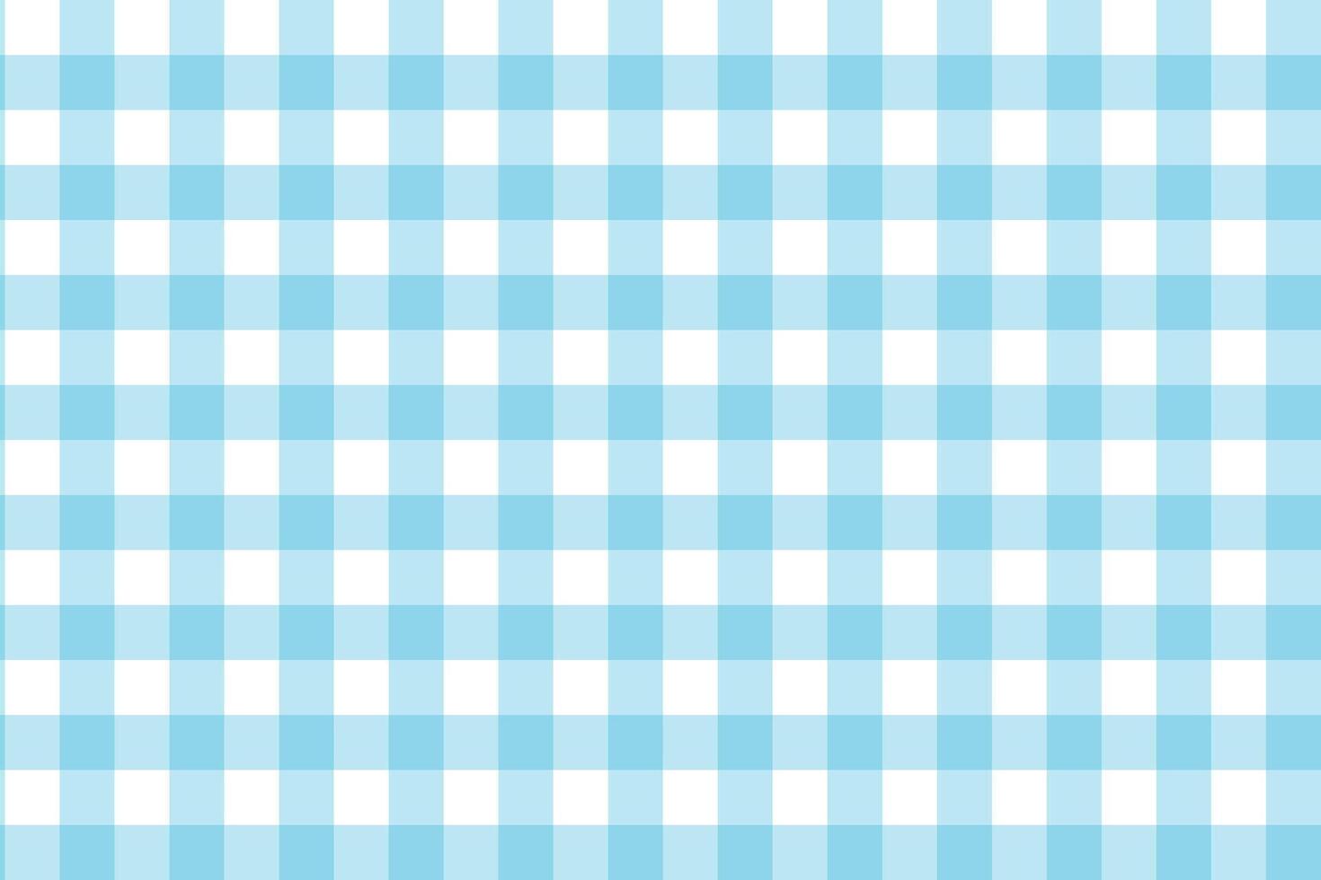Seamless gingham pattern in light blue and white squares vector