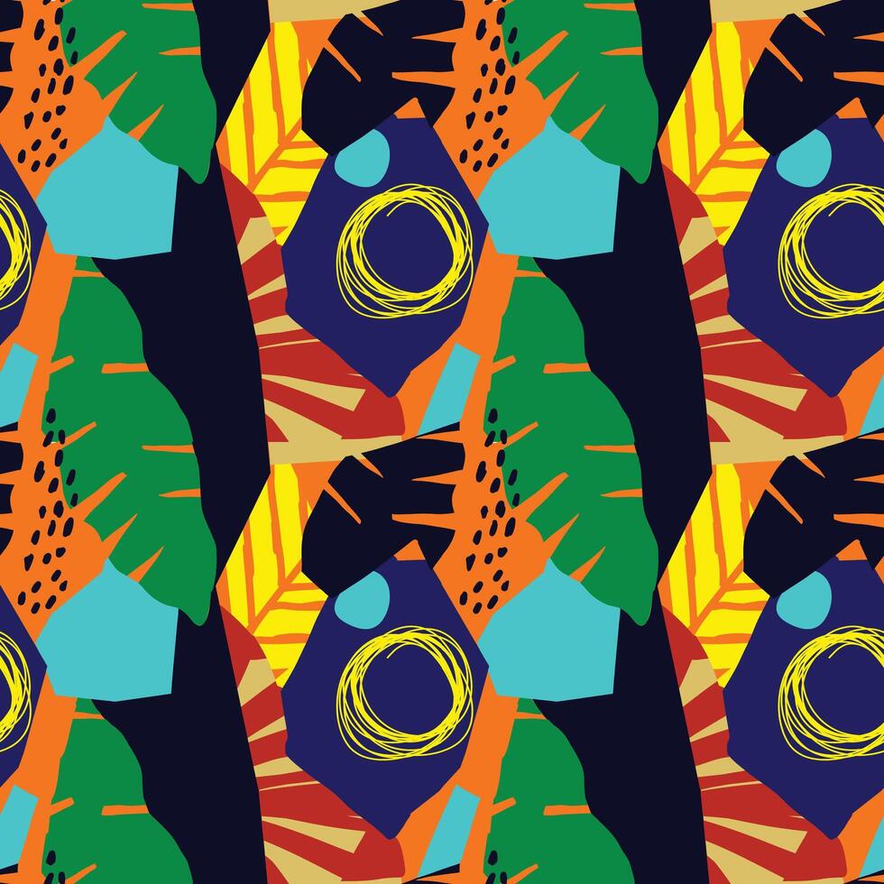a colorful pattern with a circle and a circle vector