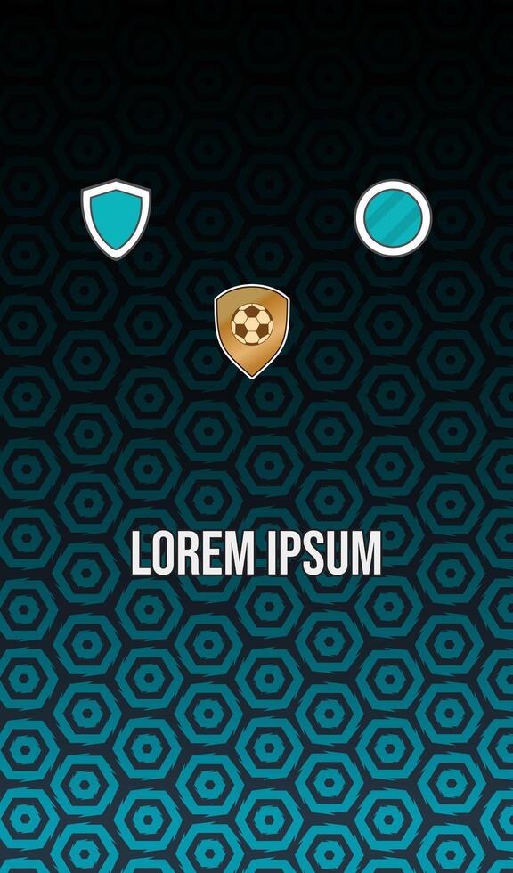 Soccer Jersey with Hexagonal Pattern. vector