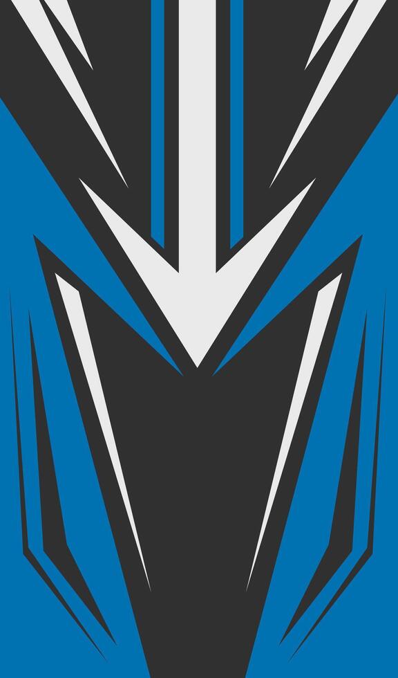 Sports Team Jersey Design with Geometric Arrow Pattern. vector