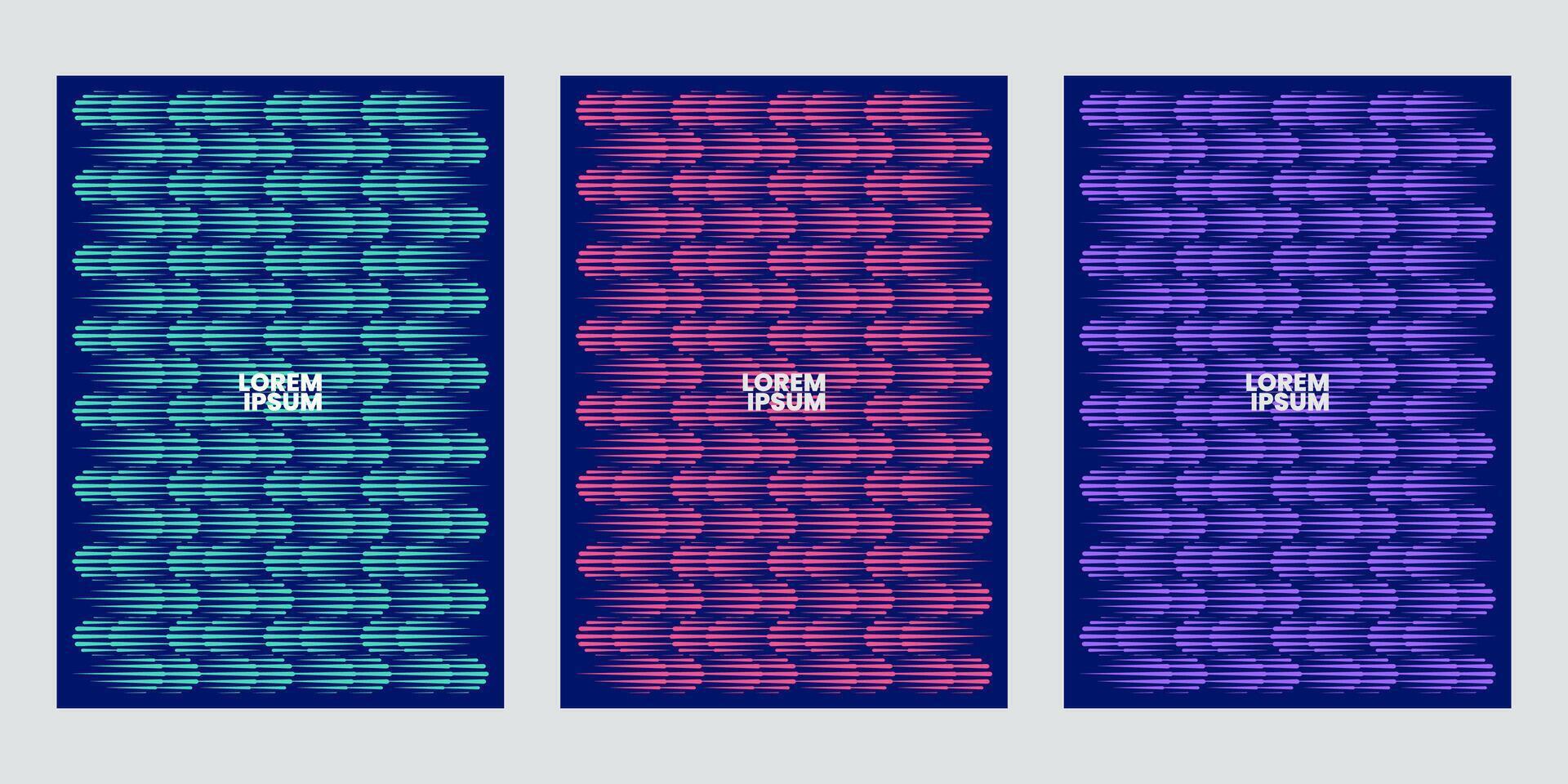 Modern poster background illustration, Set of backgrounds texture cover template with abstract geometric pattern shapes and colorful, ideal design for social media, banner, flyer and brand identity vector