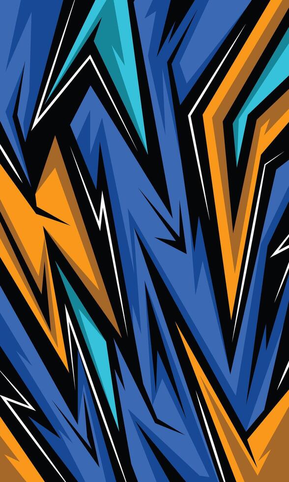 Abstract geometric modern background for sublimation car wrap decal and jersey vector