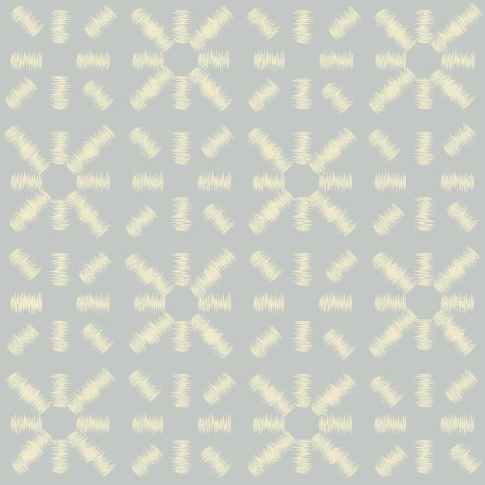 Abstract arabesque seamless pattern. Artistic ripple line with geometric shapes. vector
