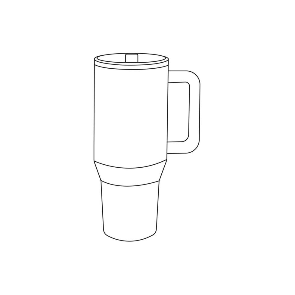 Water bottle design art illustration. vector