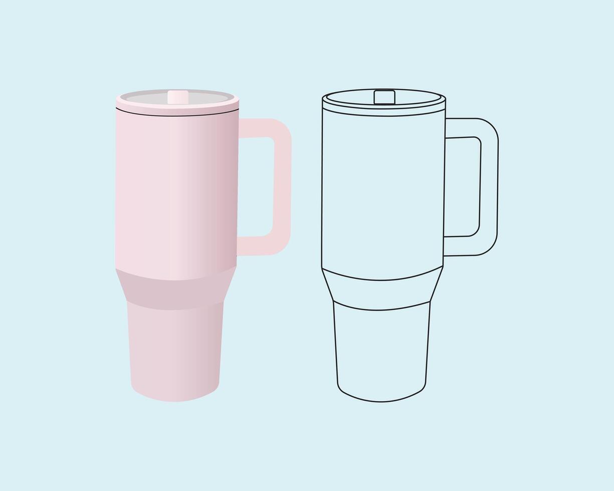 Water bottle, design and art illustration vector