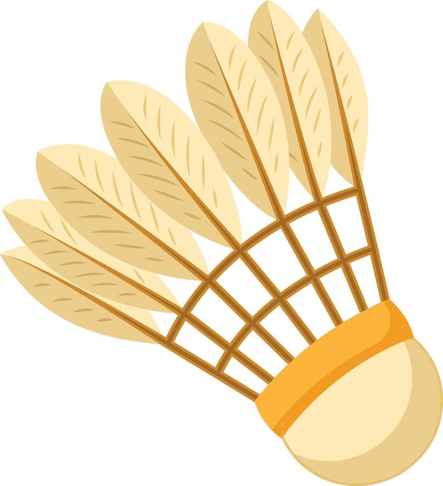 Shuttlecock Icon Flat Style Badminton Birdie vector