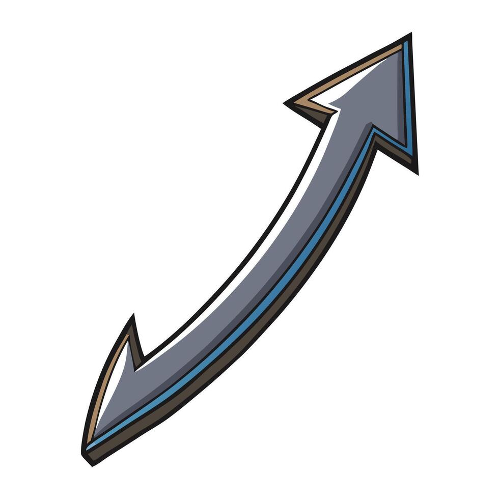 Upward Trend Arrow Pointing Up Growth Success vector