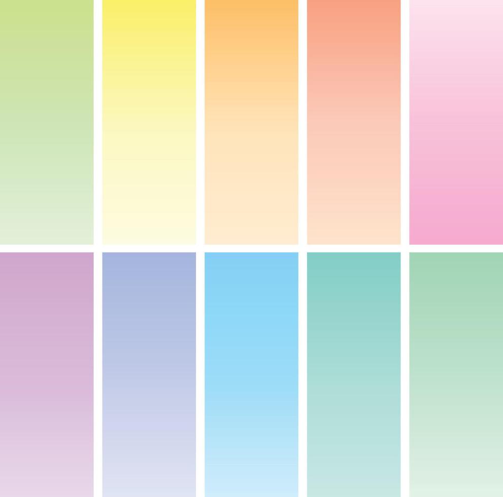 pastel colors gradient effect backgrounds vector