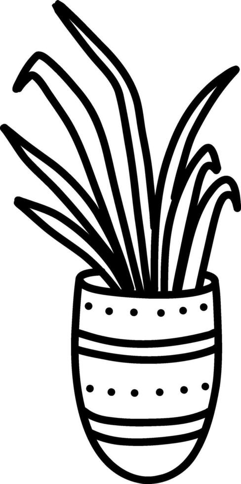 home potted plant vector