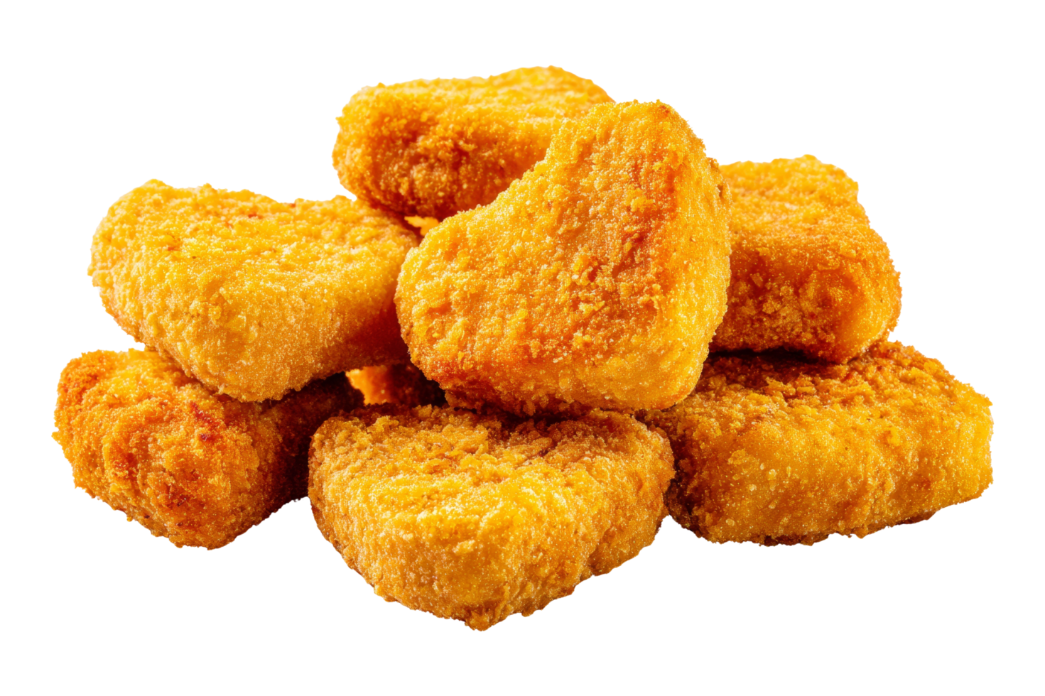 Crispy chicken nuggets fast food snack png