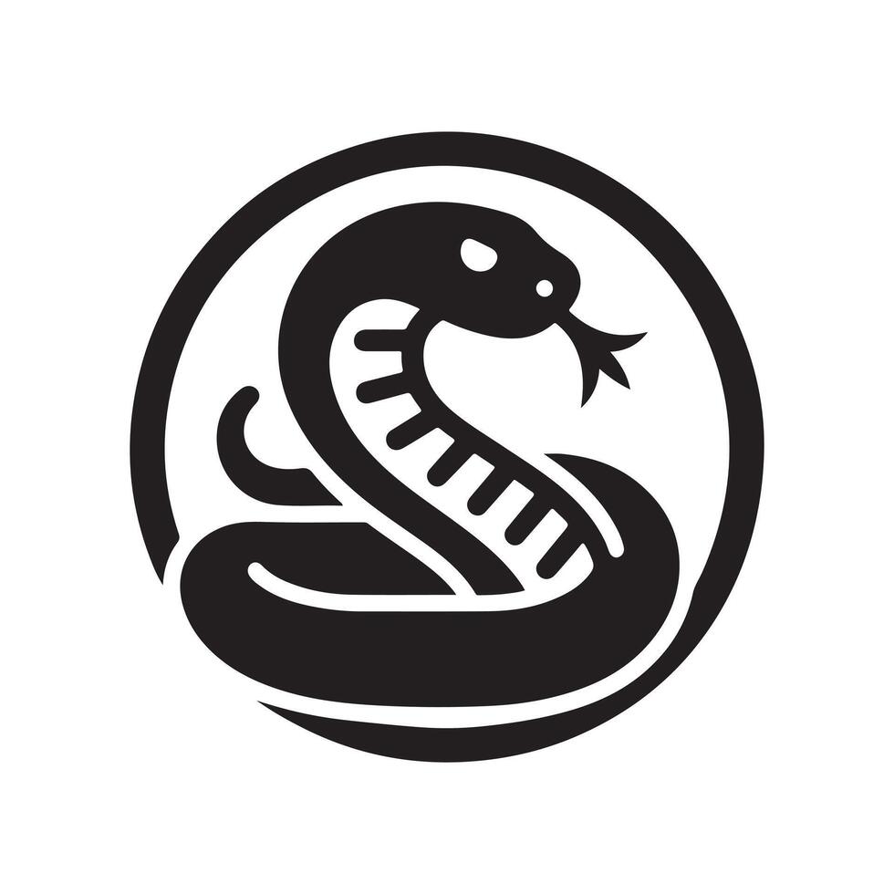 Mamba Snake Black Artwork vector
