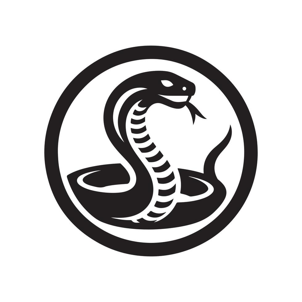 Black Mamba Graphic Silhouette Design vector