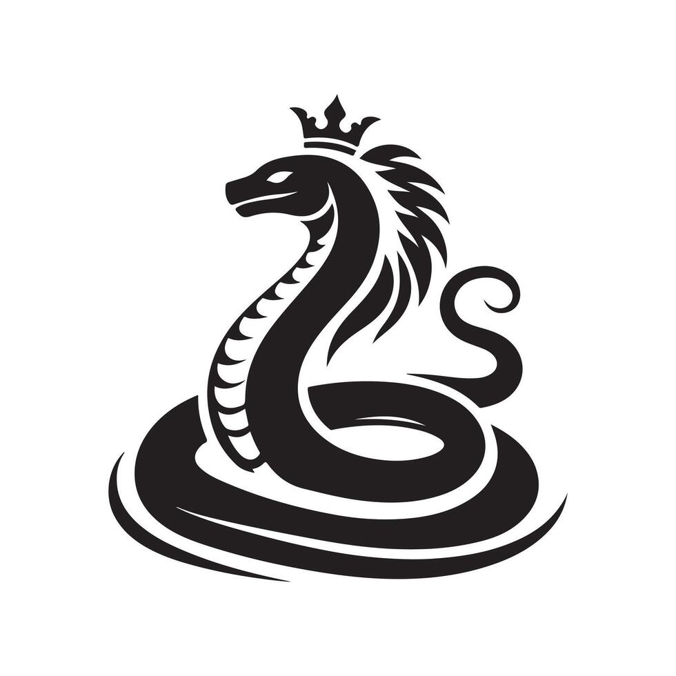 Wildlife Cobra Snake Illustration vector