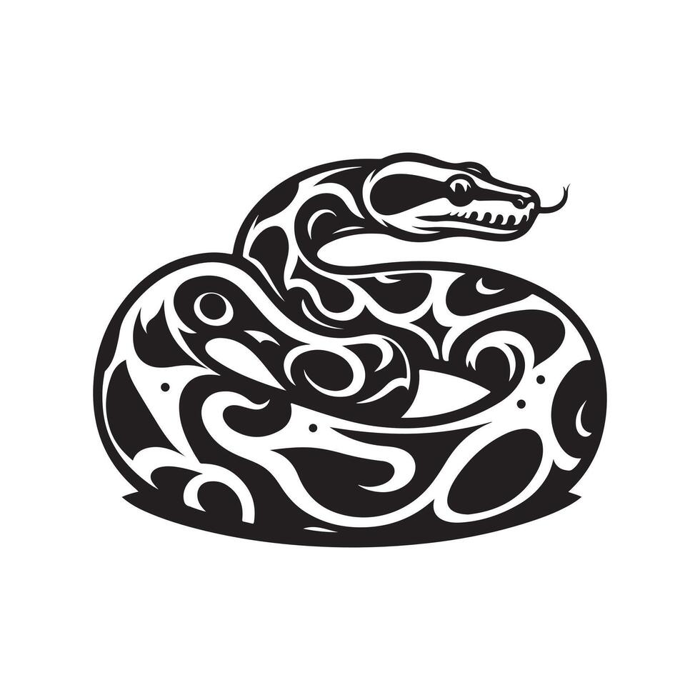 Snake Outline Illustration vector