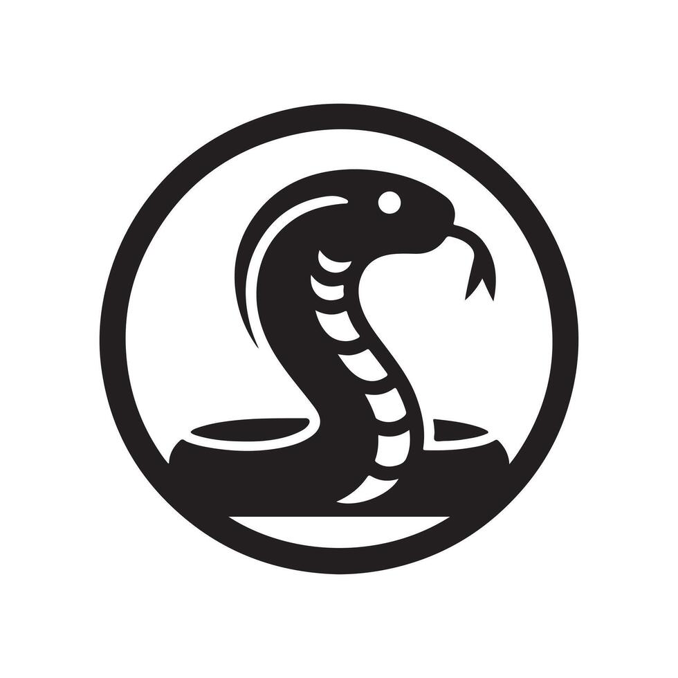 Black Mamba Icon Silhouette vector